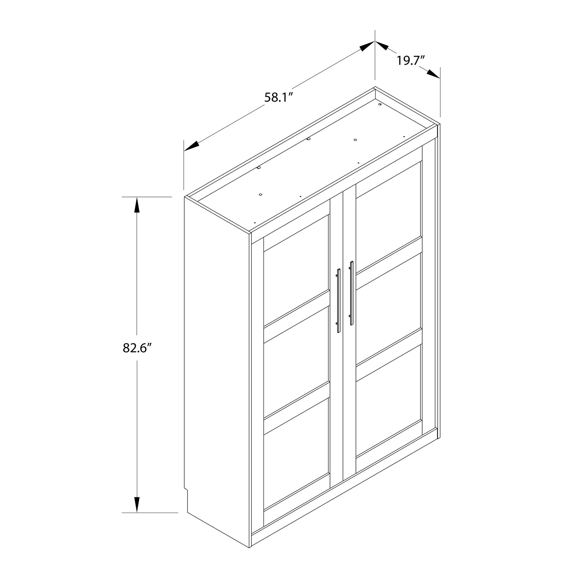 Signature Sleep Impressions Murphy Bed with Cabinets - White - Full