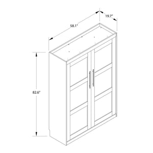 Signature Sleep Impressions Murphy Bed with Cabinets - White - Full