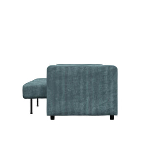 RealRooms Allie Corduroy 82" Futon Sofa Bed, Teal - Teal Corduroy - 3-Seater