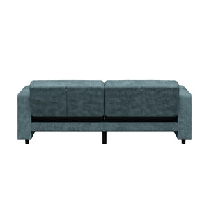 RealRooms Allie Corduroy 82" Futon Sofa Bed, Teal - Teal Corduroy - 3-Seater