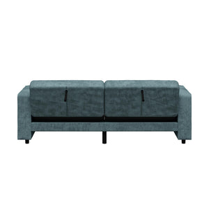 RealRooms Allie Corduroy 82" Futon Sofa Bed, Teal - Teal Corduroy - 3-Seater
