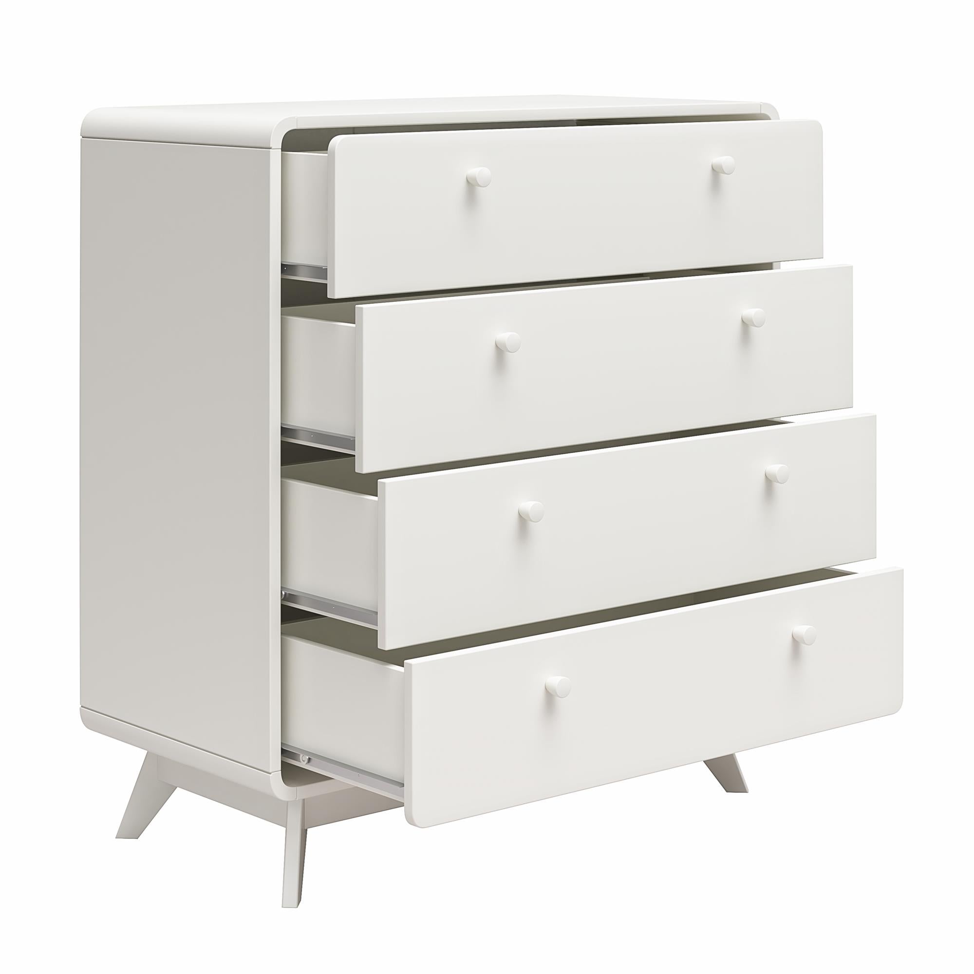 Ren Home Leva 4 Drawer Dresser, White - Charleswood White