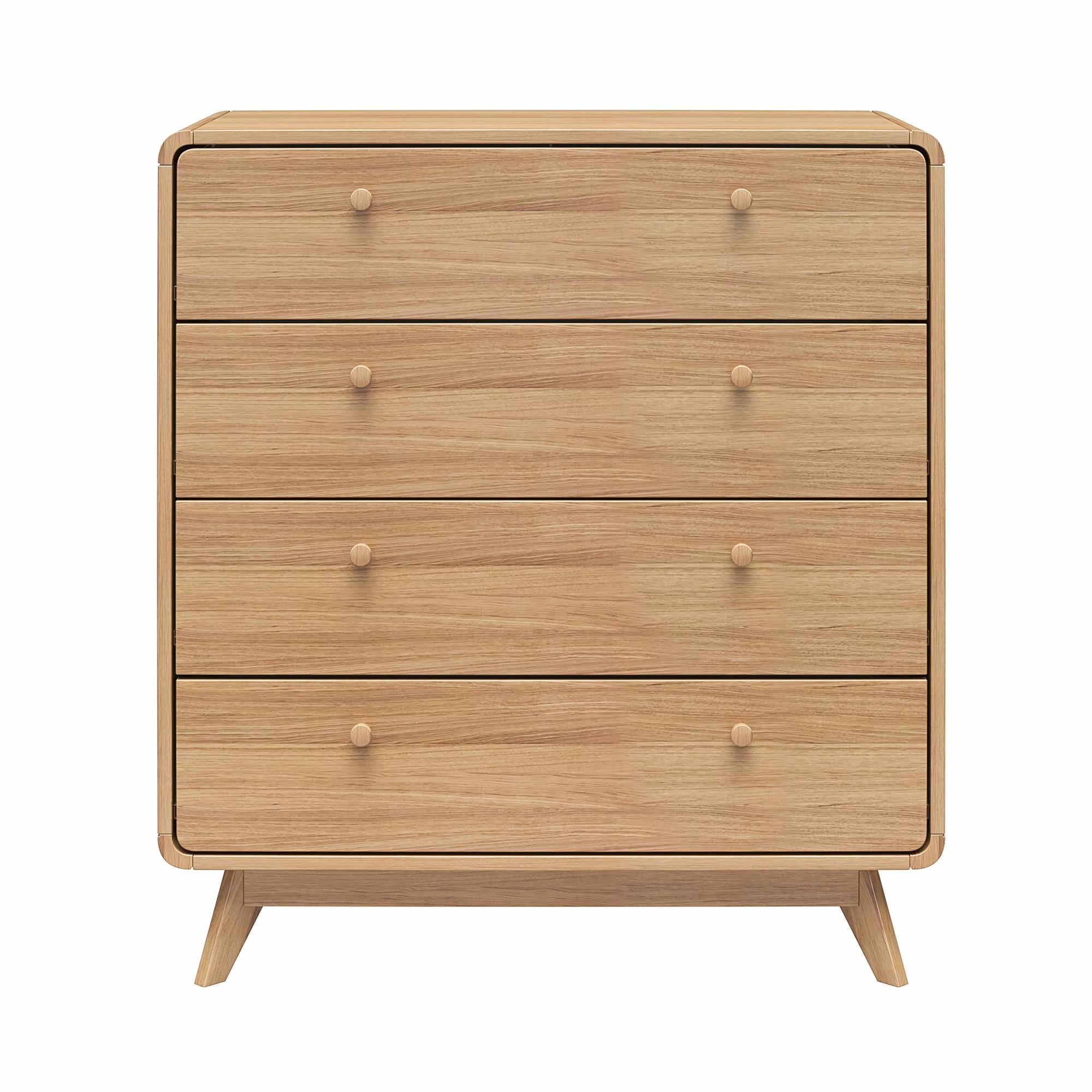 Ren Home Leva 4 Drawer Dresser, Oak - Oak