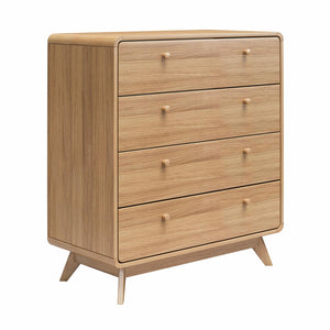 Ren Home Leva 4 Drawer Dresser, Oak - Oak