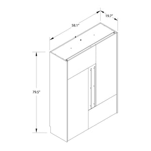 Novogratz Holly Hills Murphy Bed, Full Size - Light Oak - Full