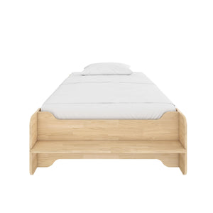 Max & Finn Murdock Montessori Floor Bed with Shelf, Twin, Natural - Natural - Twin