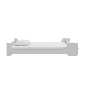Max & Finn Murdock Montessori Floor Bed with Shelf, Twin, White - White - Twin