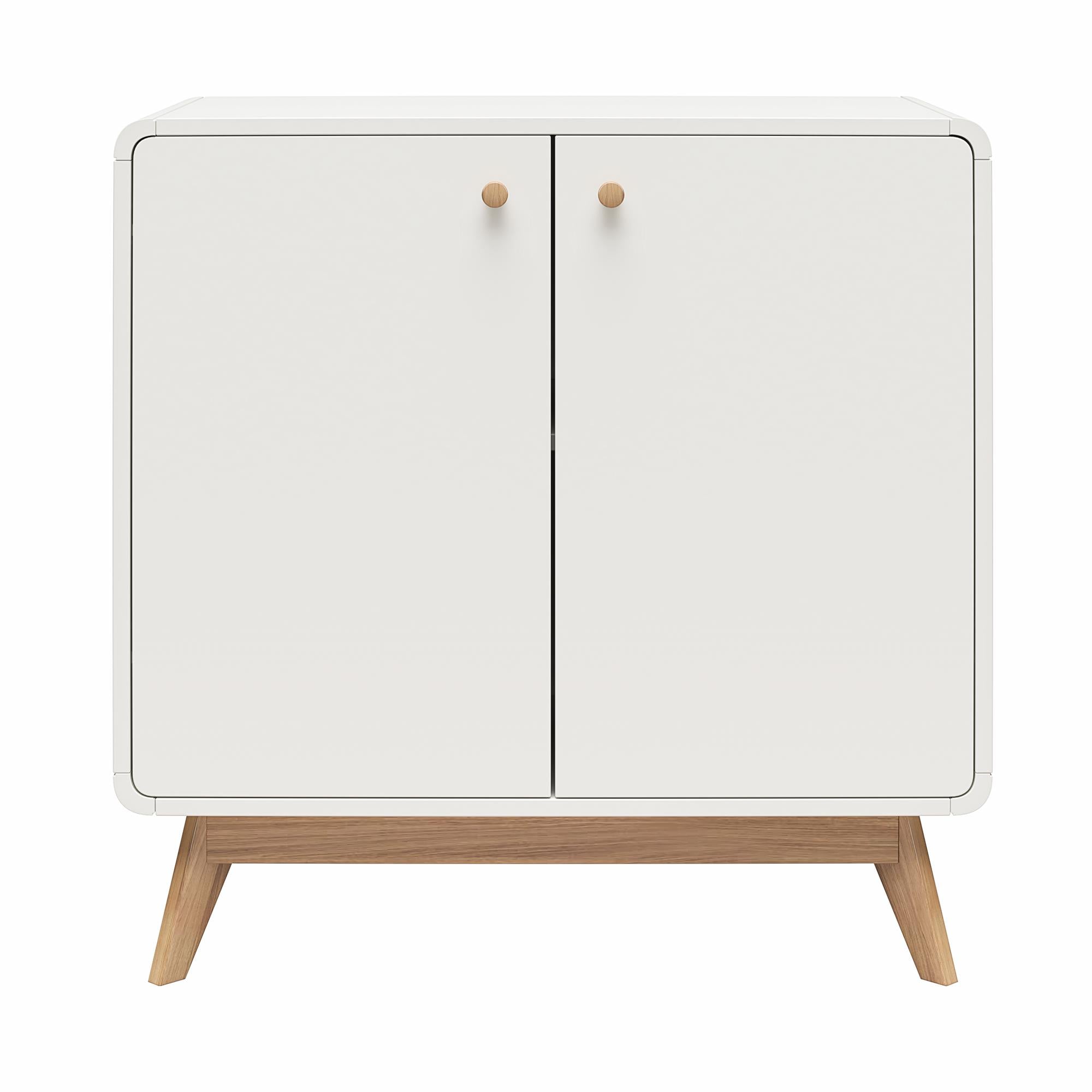 Ren Home Leva Scandinavian Style Accent Cabinet, White - Charleswood White