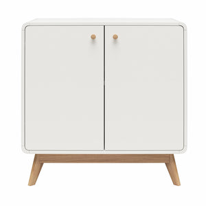 Ren Home Leva Scandinavian Style Accent Cabinet, White - Charleswood White