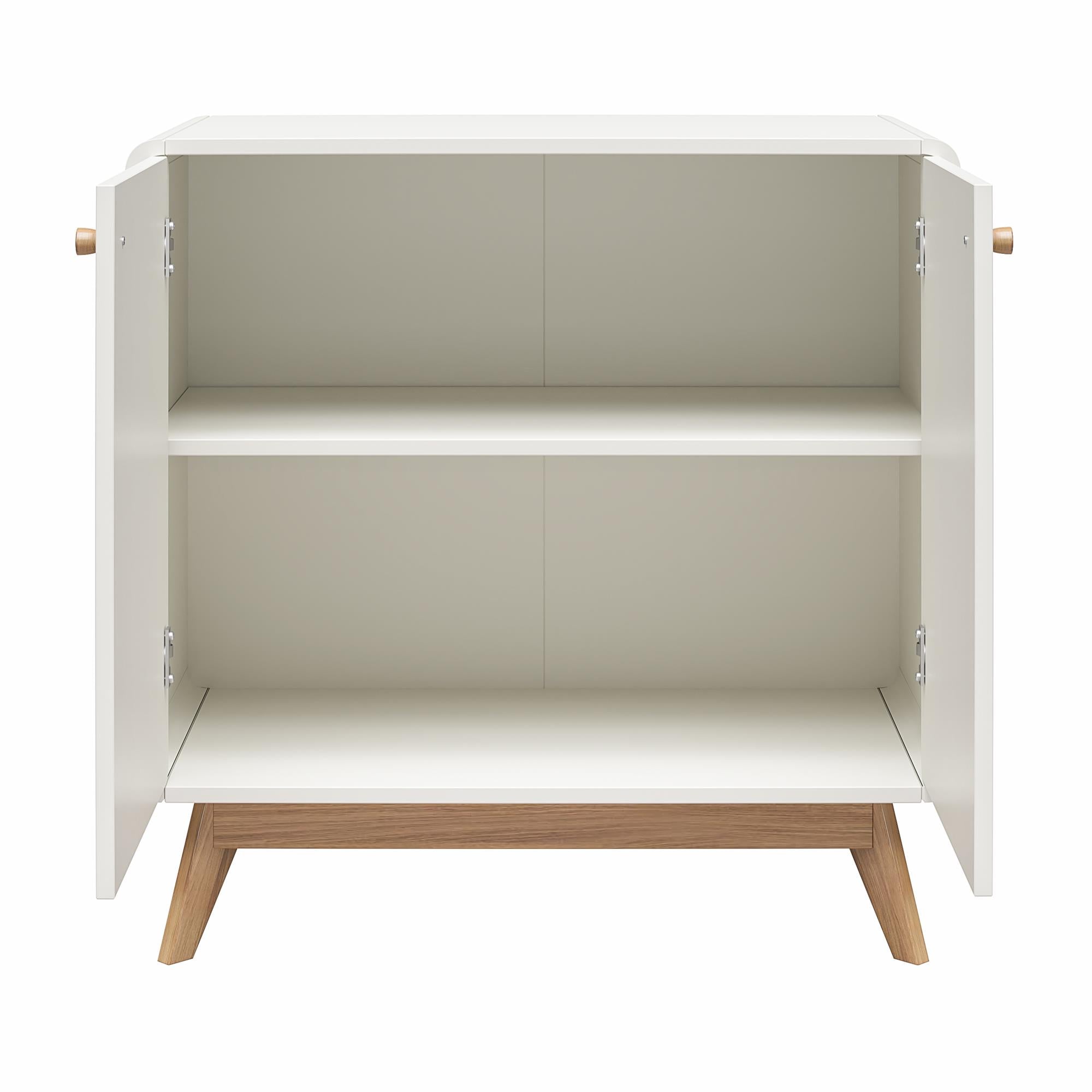 Ren Home Leva Scandinavian Style Accent Cabinet, White - Charleswood White