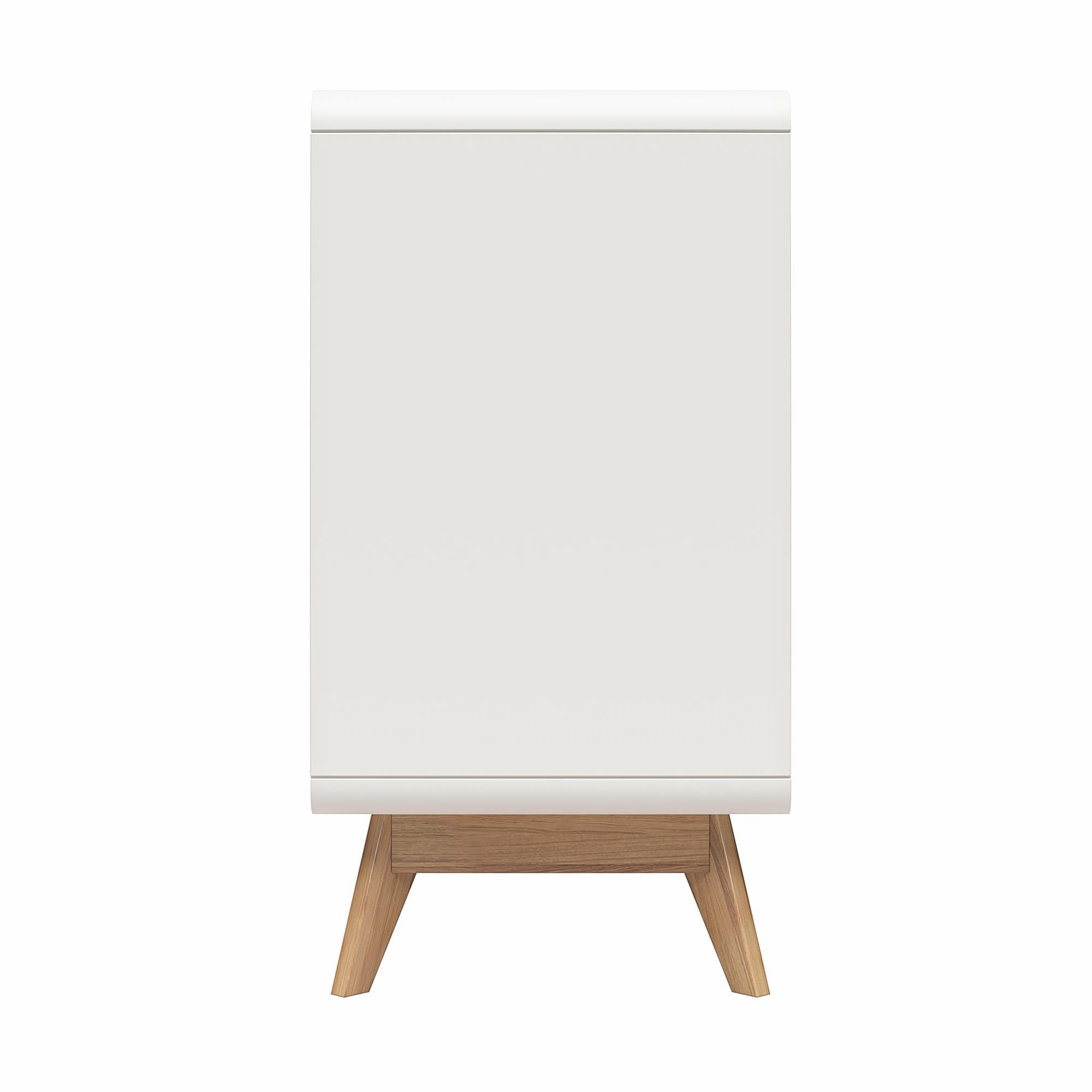Ren Home Leva Scandinavian Style Accent Cabinet, White - Charleswood White
