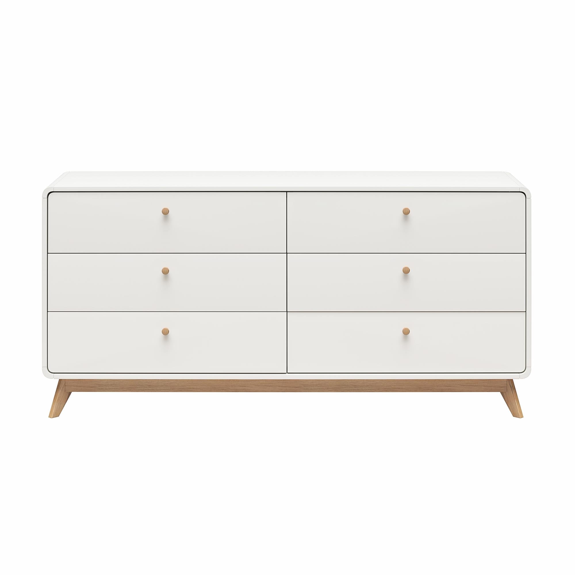 Ren Home Leva 6 Drawer Dresser, White - Charleswood White