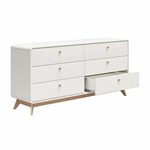 Ren Home Leva 6 Drawer Dresser, White - Charleswood White