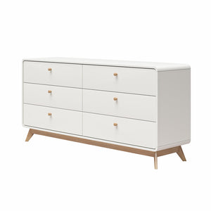 Ren Home Leva 6 Drawer Dresser, White - Charleswood White