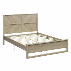 DHP Archer Wood Bed Frame with Headboard, Queen, Mesa - Mesa - Queen