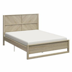 DHP Archer Wood Bed Frame with Headboard, Queen, Mesa - Mesa - Queen