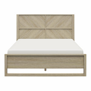 DHP Archer Wood Bed Frame with Headboard, Queen, Mesa - Mesa - Queen