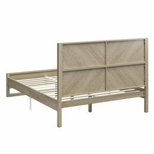 DHP Archer Wood Bed Frame with Headboard, Queen, Mesa - Mesa - Queen