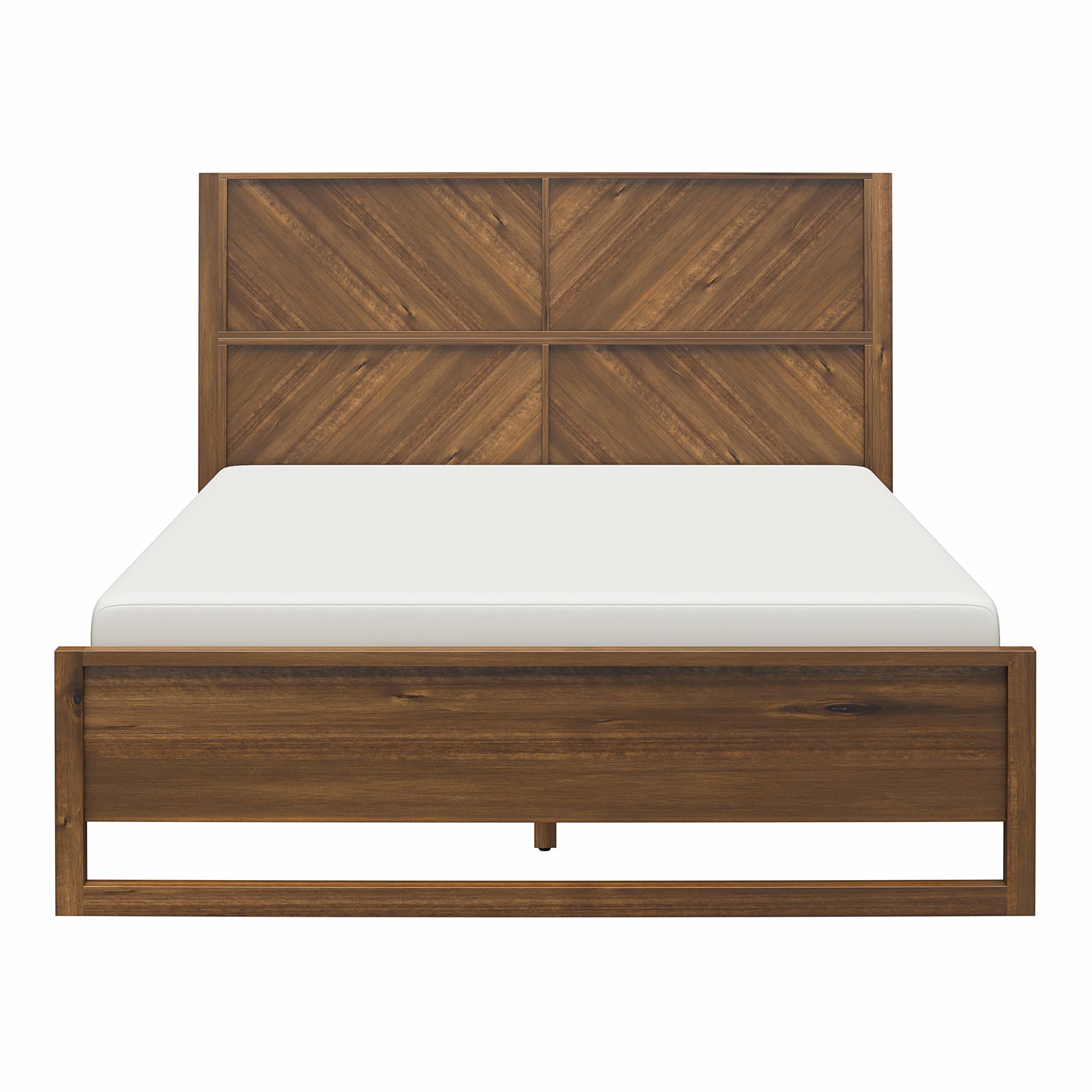 DHP Archer Wood Bed Frame with Headboard, Queen, Prominence - Prominence - Queen