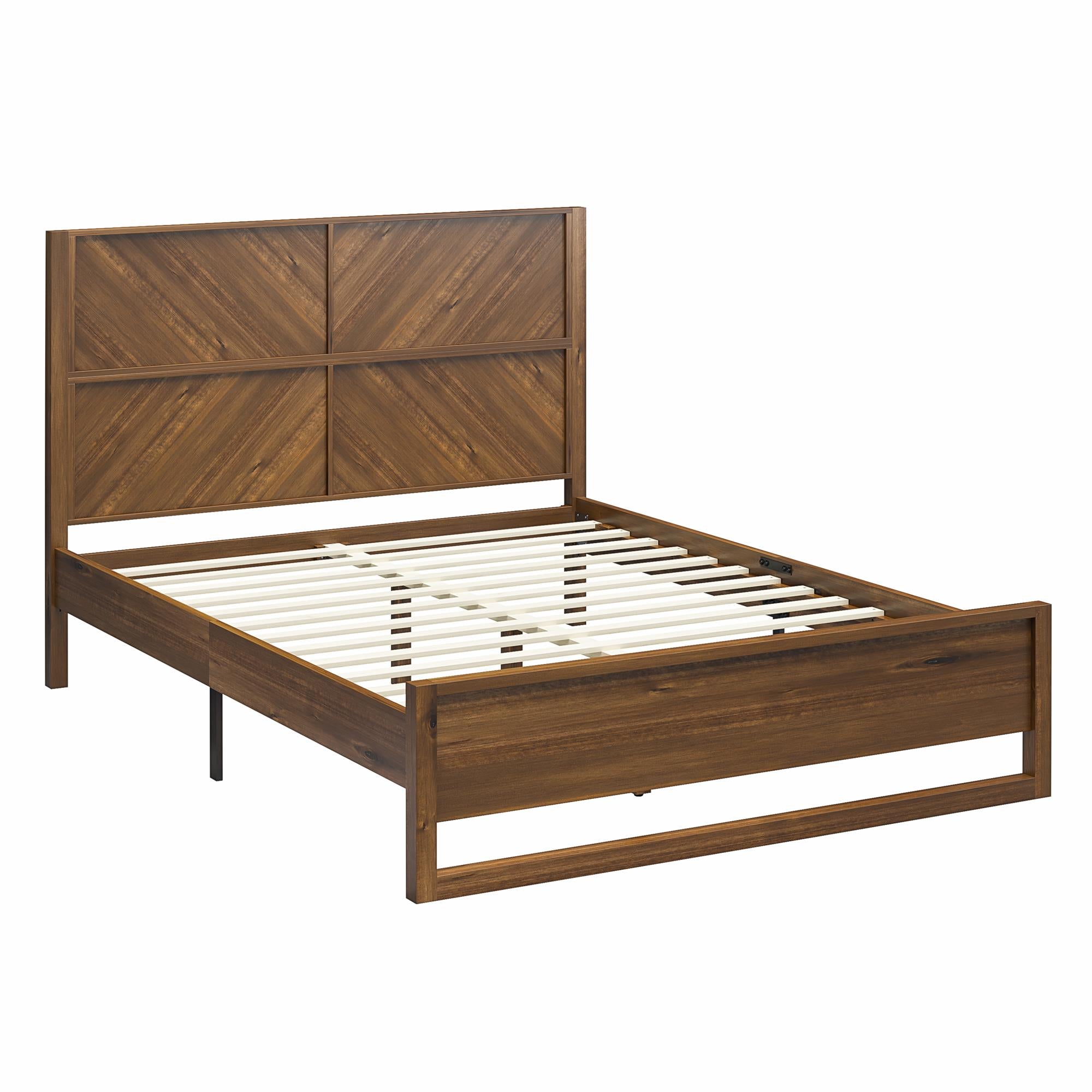 DHP Archer Wood Bed Frame with Headboard, Queen, Prominence - Prominence - Queen