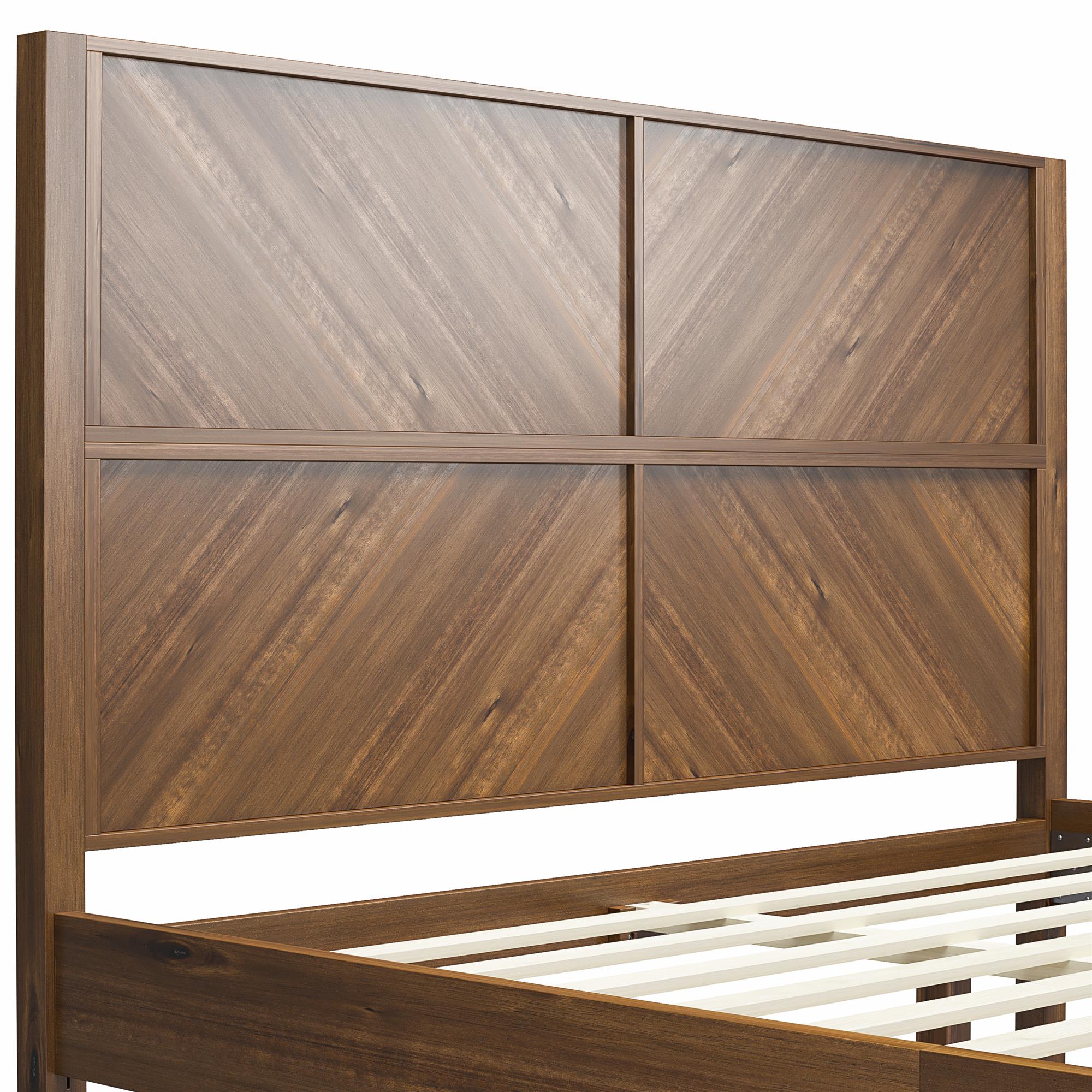 DHP Archer Wood Bed Frame with Headboard, Queen, Prominence - Prominence - Queen