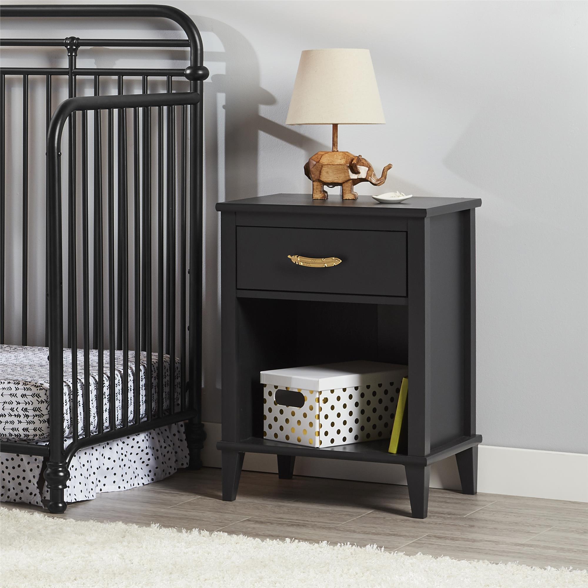 Monarch Hill Hawken Nightstand, Black - Black