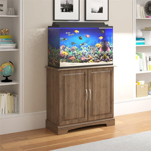 Ollie & Hutch Harbor 29 - 37 Gallon Aquarium or Terrarium Stand - Rustic Oak