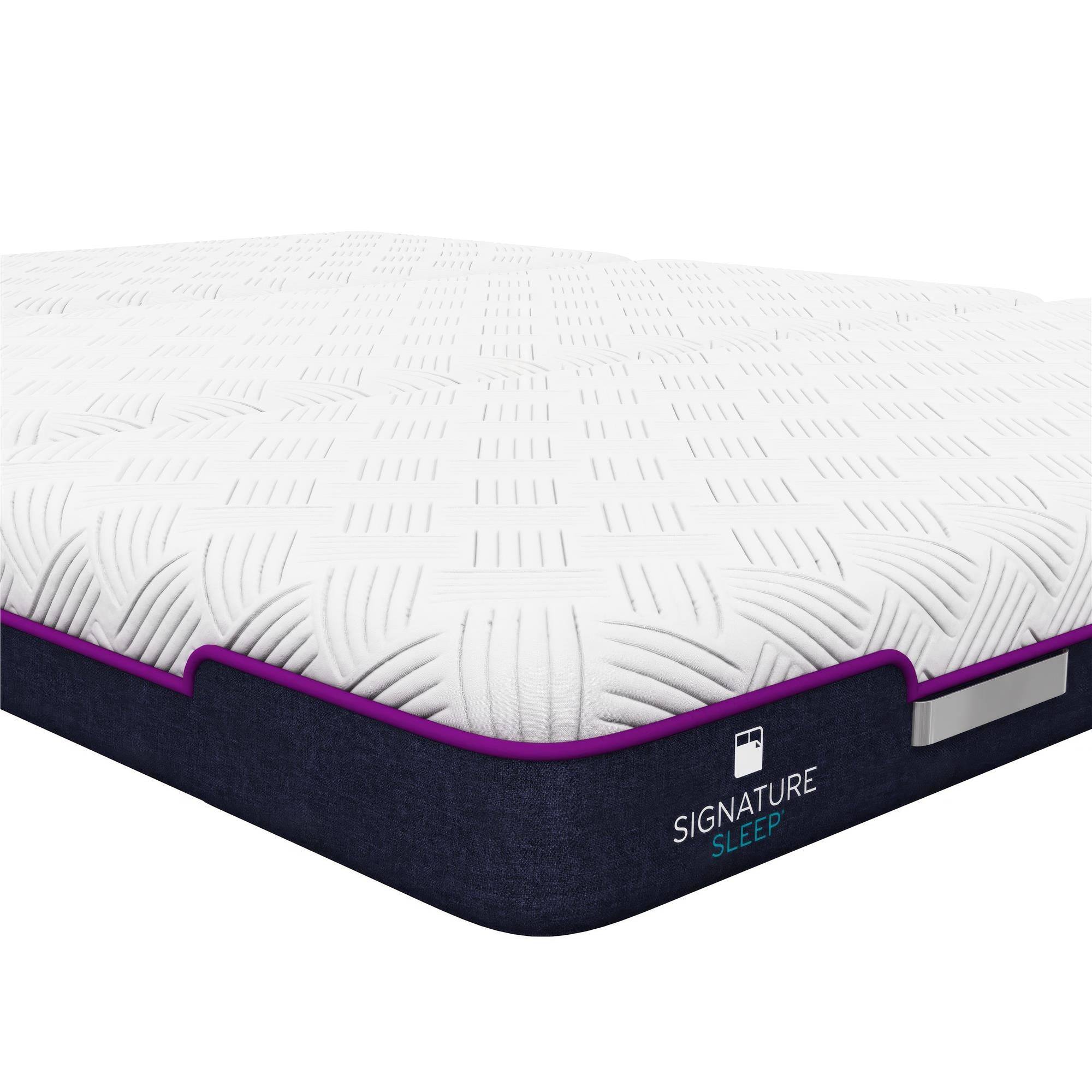 Signature Sleep Tucker Queen Size Tri-Fold Memory Foam Mattress - White - Queen
