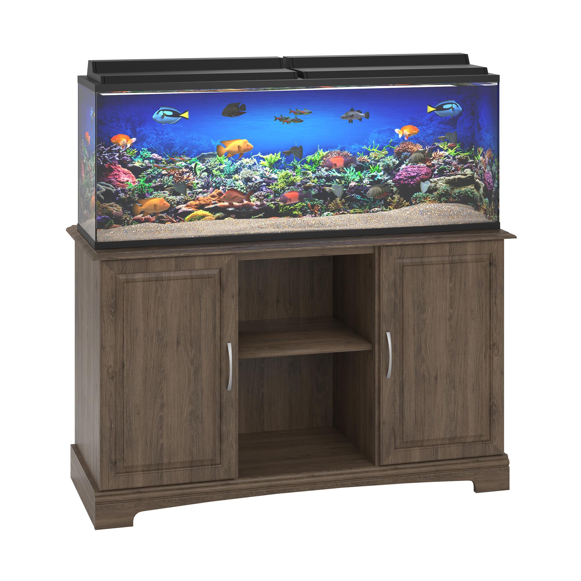 Ollie & Hutch Harbor 50 - 75 Gallon Aquarium or Terrarium Stand - Rustic Oak