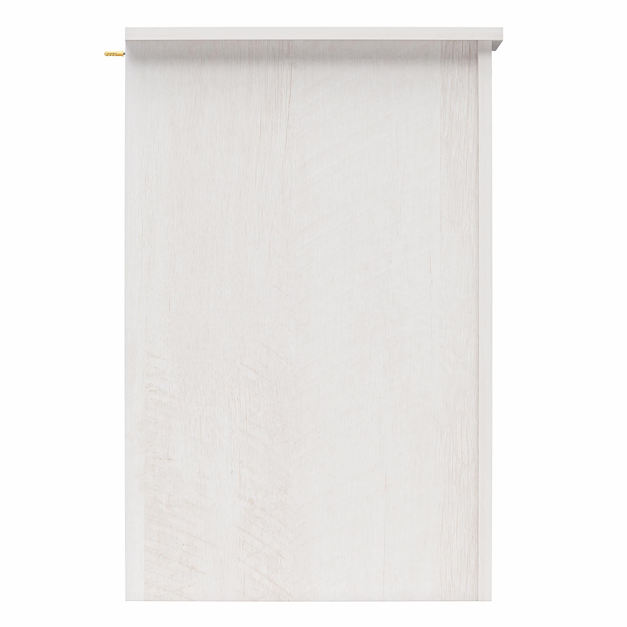 Alton Farmhouse Nightstand with 4 Shelves, Magnolia Oak - Magnolia Oak