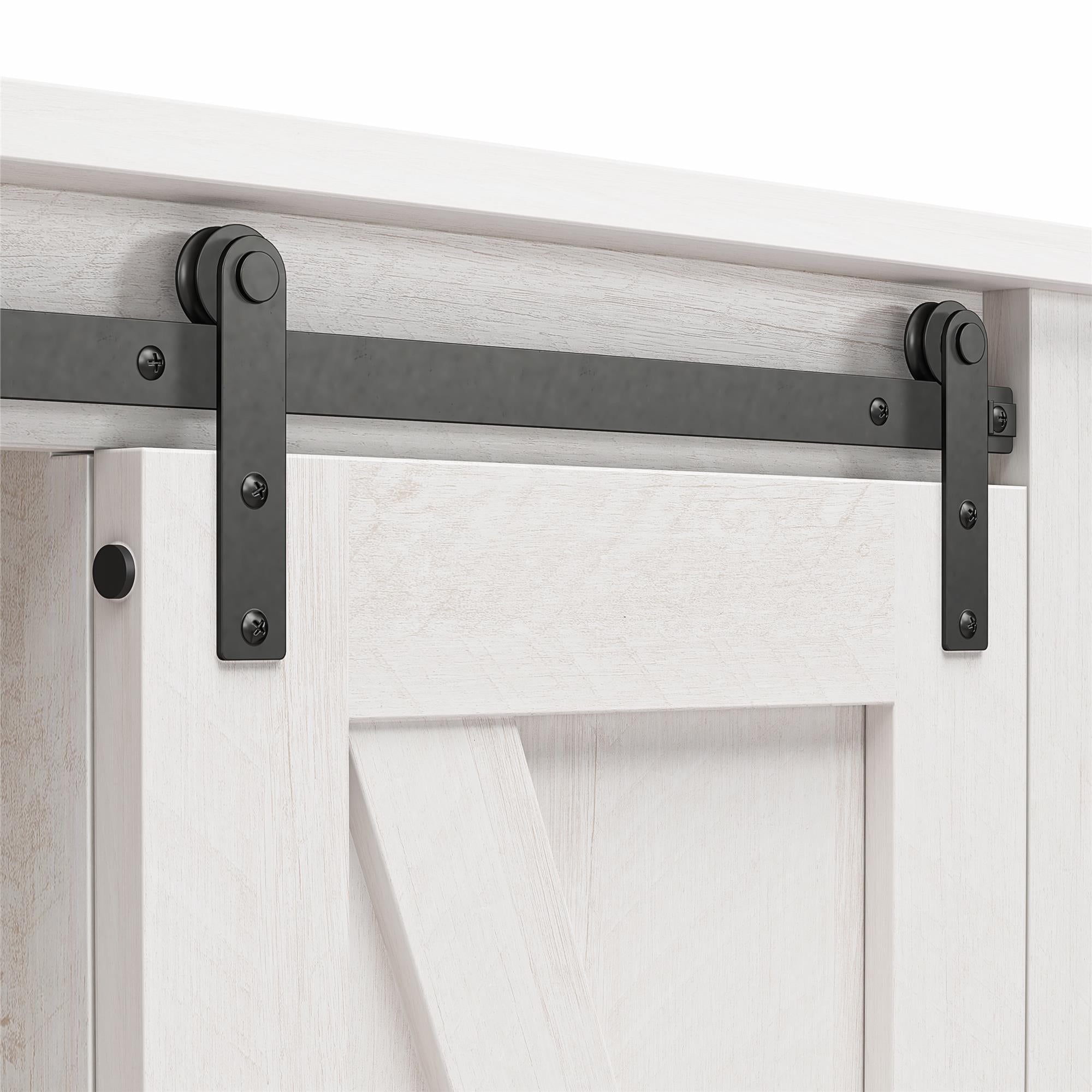 Alton Farmhouse Nightstand with 4 Shelves, Magnolia Oak - Magnolia Oak