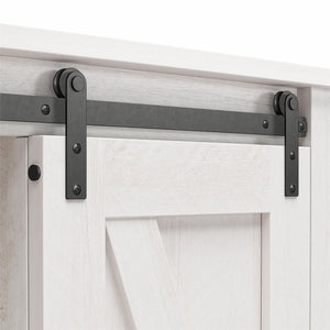 Alton Farmhouse Nightstand with 4 Shelves, Magnolia Oak - Magnolia Oak