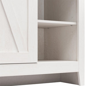 Alton Farmhouse Nightstand with 4 Shelves, Magnolia Oak - Magnolia Oak