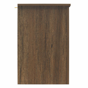 Alton Farmhouse Nightstand with 4 Shelves, Rustic Walnut - Rustic Walnut