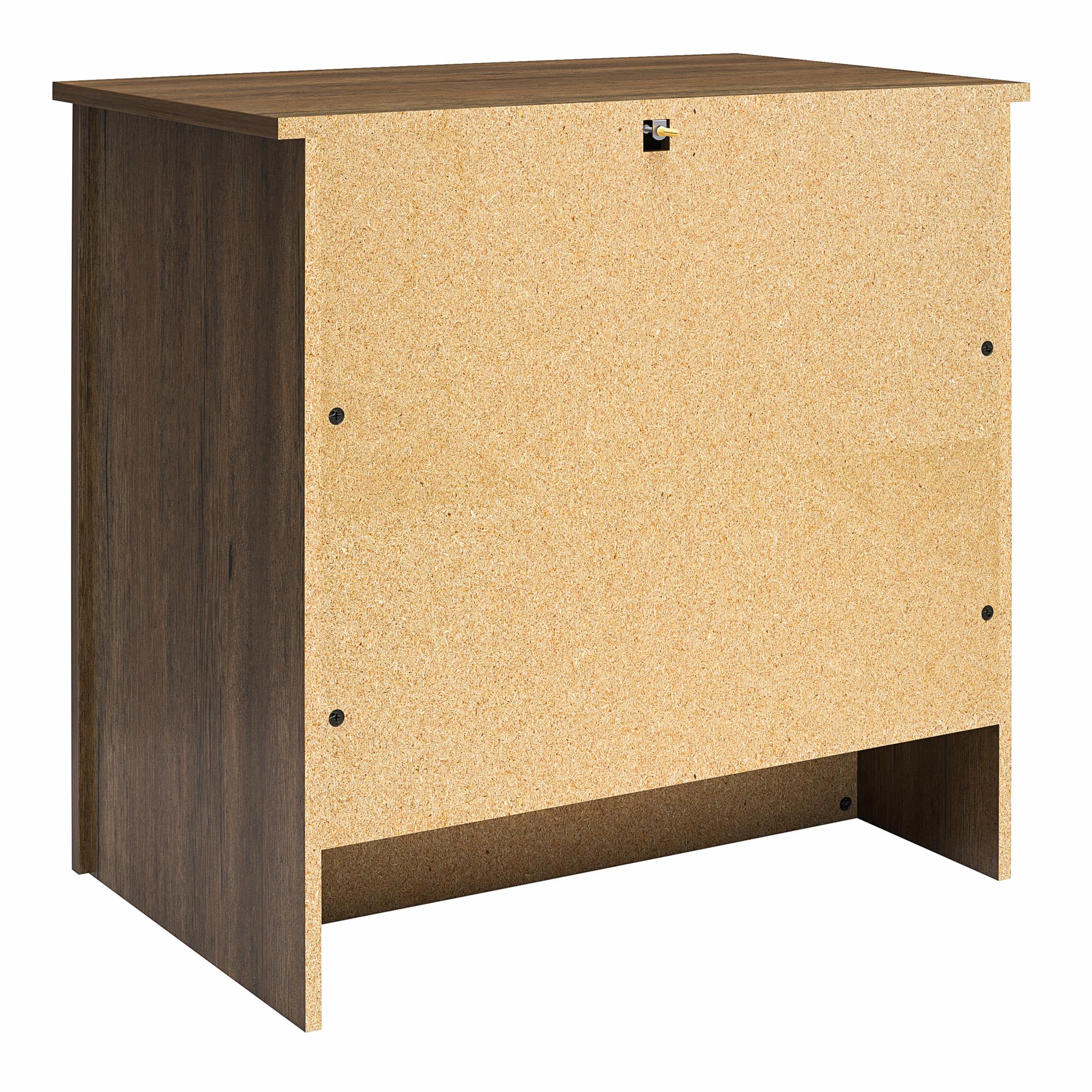Alton Farmhouse Nightstand with 4 Shelves, Rustic Walnut - Rustic Walnut