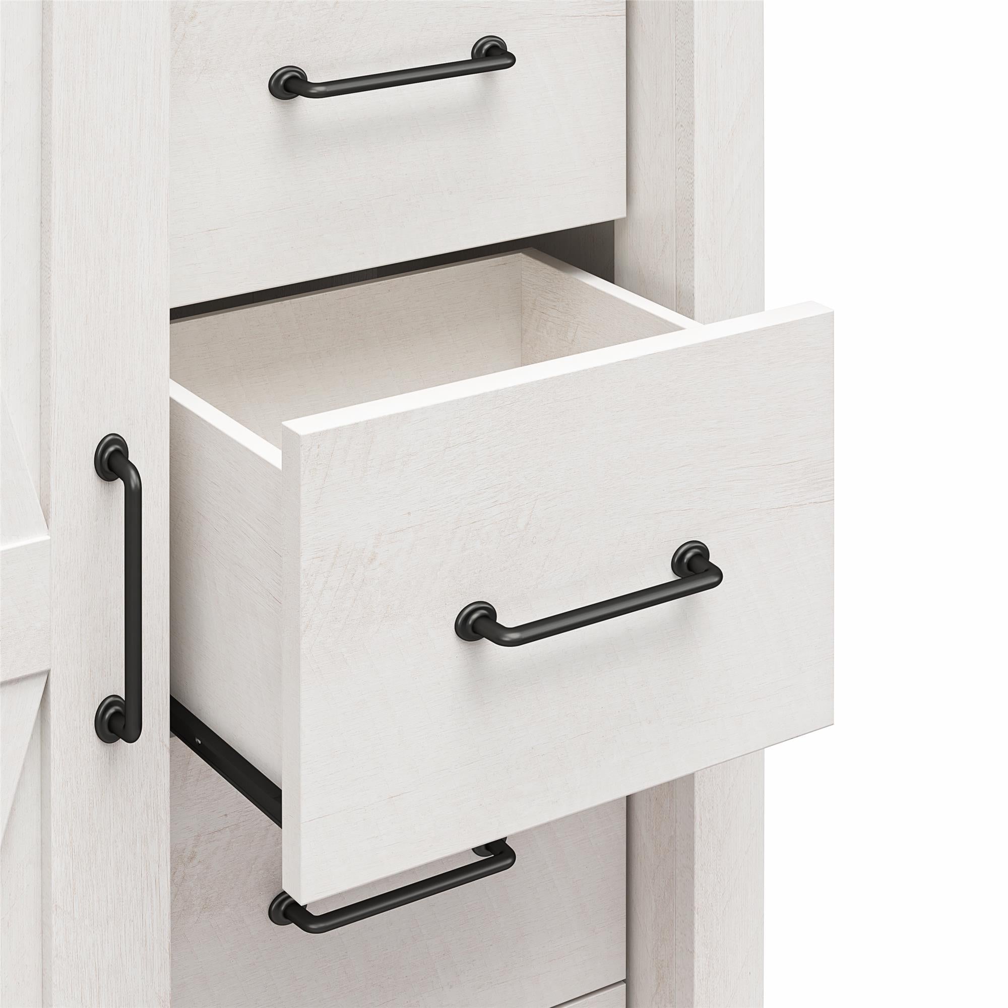 Alton Farmhouse Gentleman's Chest, Magnolia Oak - Magnolia Oak - 5 Drawer
