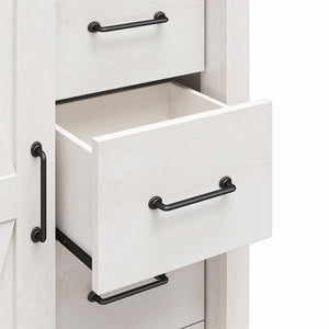 Alton Farmhouse Gentleman's Chest, Magnolia Oak - Magnolia Oak - 5 Drawer