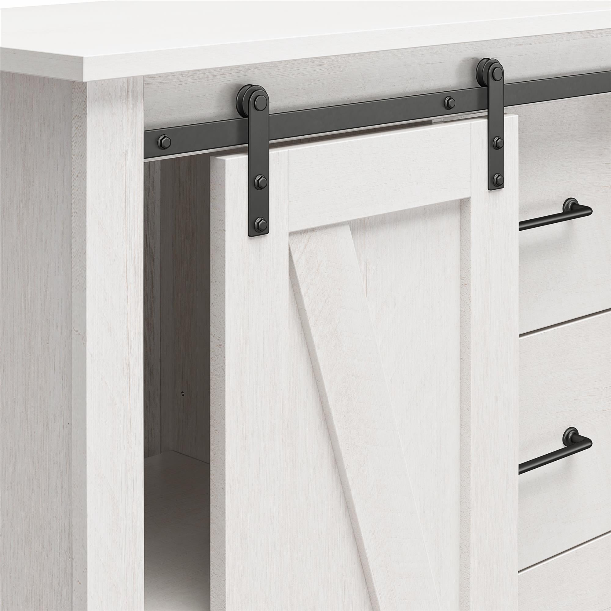 Alton Farmhouse Gentleman's Chest, Magnolia Oak - Magnolia Oak - 5 Drawer