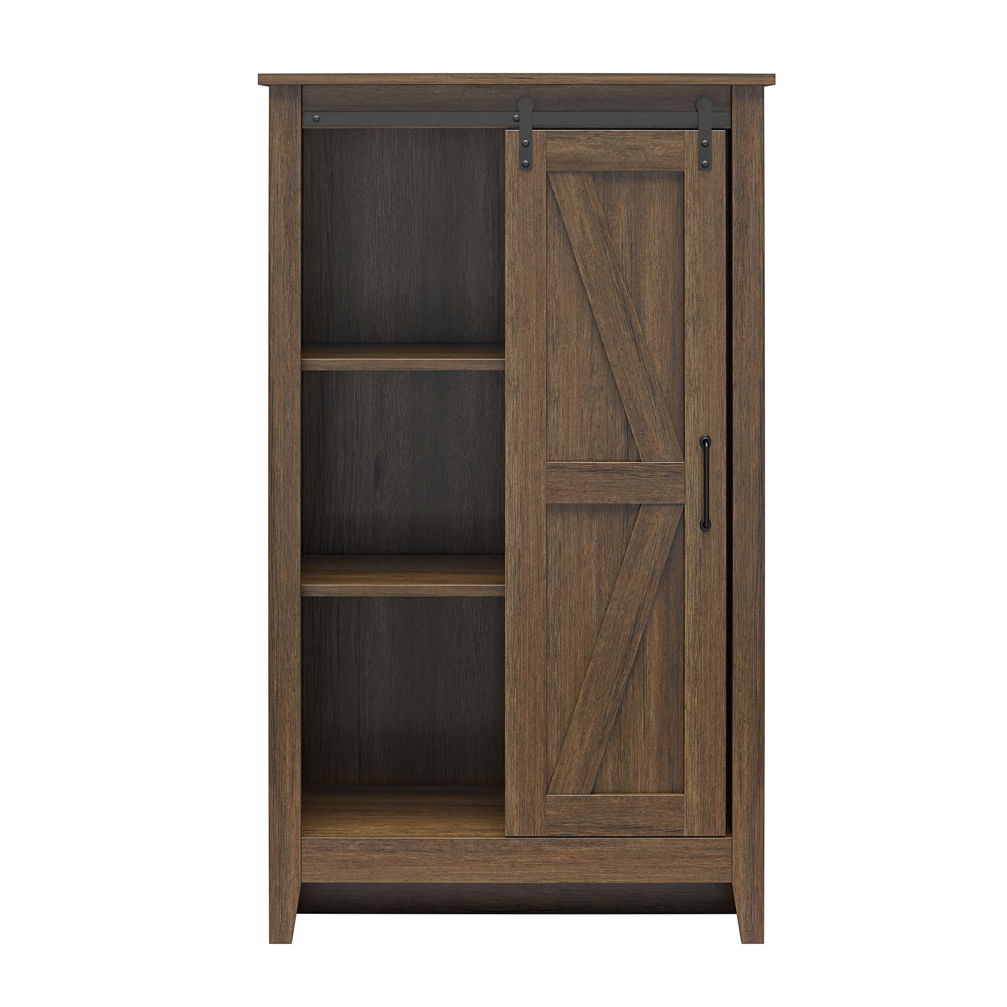 Alton Farmhouse Gentleman's Chest, Rustic Walnut - Rustic Walnut - 5 Drawer