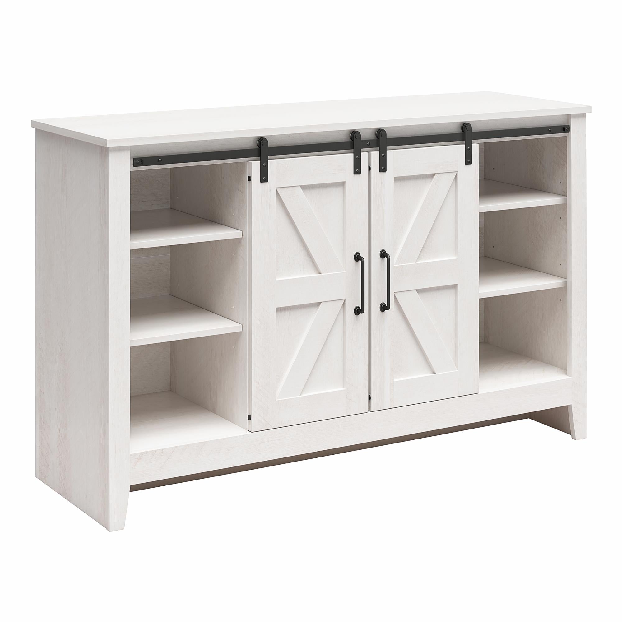Alton Farmhouse 3 Drawer/2 Door Dresser, Magnolia Oak - Magnolia Oak - 3 Drawer