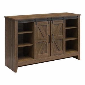 Alton Farmhouse 3 Drawer/2 Door Dresser, Rustic Walnut - Rustic Walnut - 3 Drawer