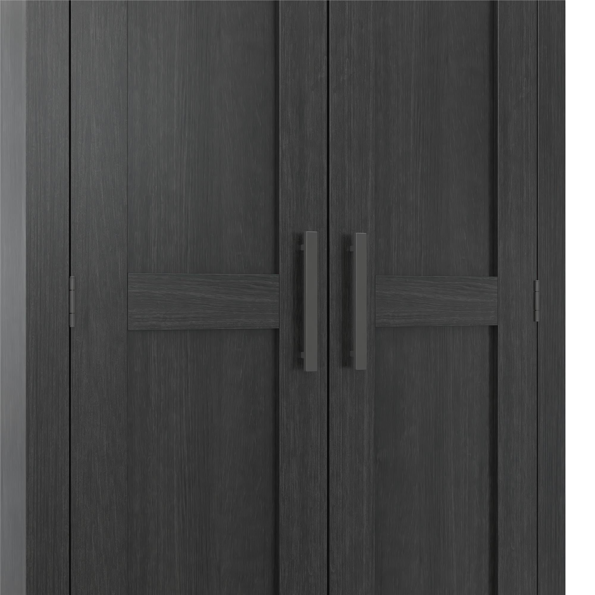 Farmhouse 2-Door, 1-Drawer Storage Cabinet, Shadow Oak - Shadow Oak - Tall