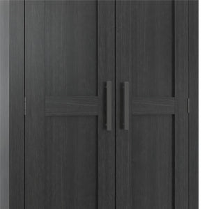 Farmhouse 2-Door, 1-Drawer Storage Cabinet, Shadow Oak - Shadow Oak - Tall