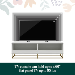 Max & Finn Charlie TV Stand and Storage Unit - White