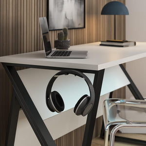 NTense Genesis Adjustable Gaming Desk - White