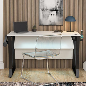 NTense Genesis Adjustable Gaming Desk - White