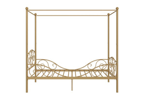 DHP Canopy Metal Bed - Gold - Twin