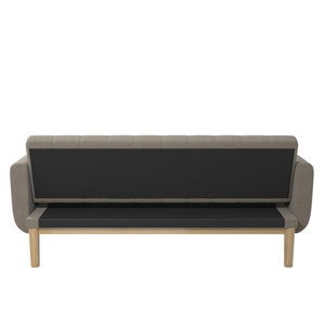 RealRooms Barrie Futon Sofa Bed - Pebble Gray - 3-Seater