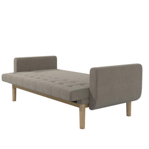 RealRooms Barrie Futon Sofa Bed - Pebble Gray - 3-Seater