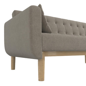 RealRooms Barrie Futon Sofa Bed - Pebble Gray - 3-Seater